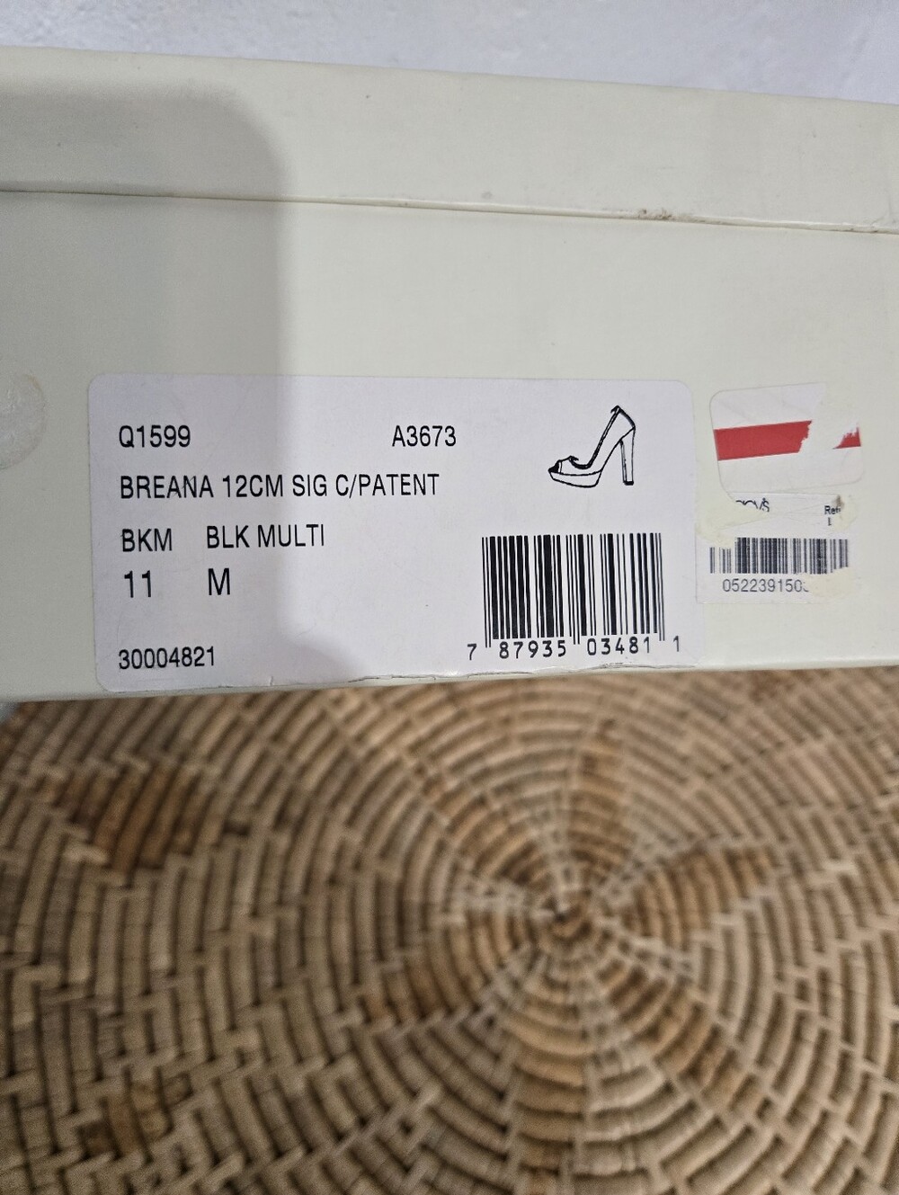 Coach Breana Monogram Peep Toe Heels - Picture 9 of 10